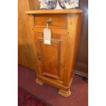 A mid 20th century cherry wood cabinet, H.81 W.43 D.29cm