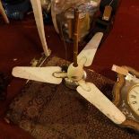 A vintage industrial ceiling fan, by the General Electric Company