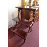 A William IV style mahogany set of library steps