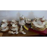 A Royal Albert Old Country Roses part tea service