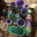 A collection of Scottish ceramics by Scotia Ceramics Ltd, with thistle design, comprising