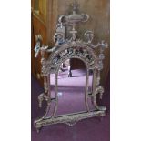 An Adam's style gilt pier mirror, with urn finial, 95 x 59cm