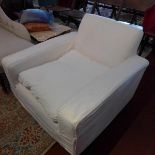 A pair of Conran Shop white armchairs