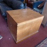 A 19th century mahogany camphor wood blanket chest