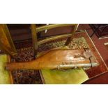 WITHDRAWN- A vintage moulded leather 'leg of mutton' gun case, monogrammed 'W.H.S.'