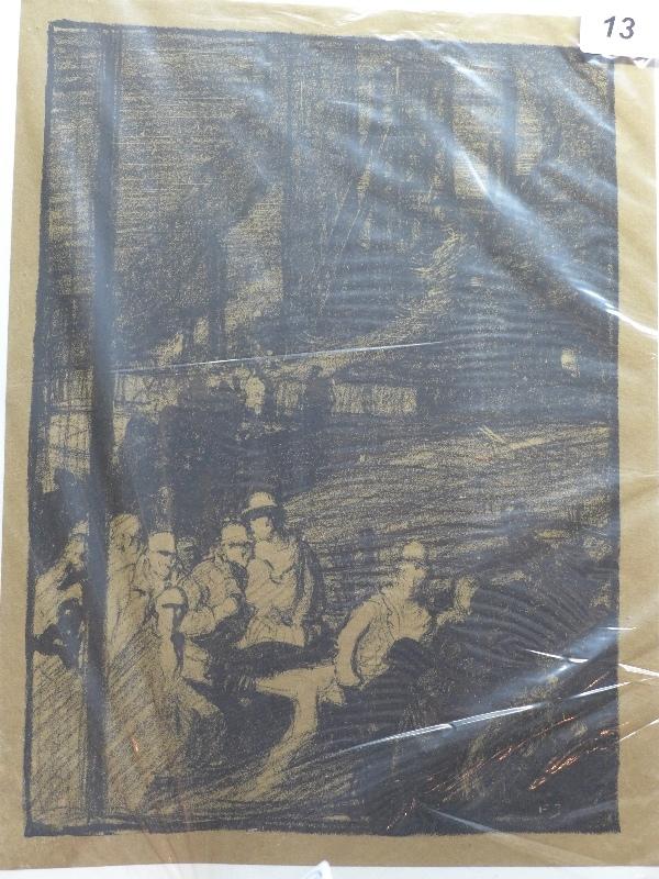 Frank Brangwyn R.A. (1867-1956), 'The Mine', lithograph, initialed within print lower right, H.