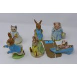 A collection of Beswick Beatrix Potter ceramic characters