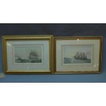 Neil. S. Hopkins, Passing New Brighton', a ship at sea, watercolour, signed and dated 1900, 15 x