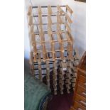 Three wine racks