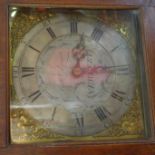 An 18th century 30 hour oak longcase clock by Anthony Lynch, Newbury, the signed silvered brass dial
