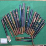 A collection of eighteen Police and Railway truncheons, including William IV, Great Railway,