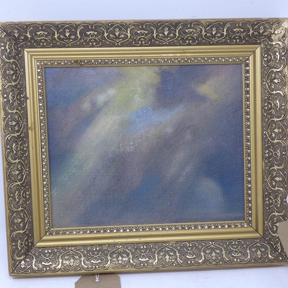 Early to mid 20th century school, abstract study, oil on canvas, initialled to verso, 26 x 22cm