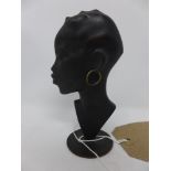 A 1940's Austrian Hagenauer bronze female head by Rosenthal