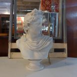 A Brown-Weshead, Moore & Co Art Union of London Parian bust of Apollo, circa 1861, modelled after C.