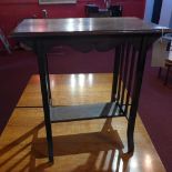 An Edwardian mahogany side table, H.70 W.68 D.42cm