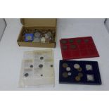 A large collection of coins to include six ancient Roman coins, full identified with a short