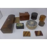 A collection of boxes, to include a rosewood example (9)
