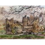 Fred Lawson (British,1888-1968), 'Castle Bolton, Redmire', watercolour, signed lower right, H.26cm