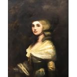 19th century British School, Portrait of a Lady, oil on canvas, H.94cm W.70cm