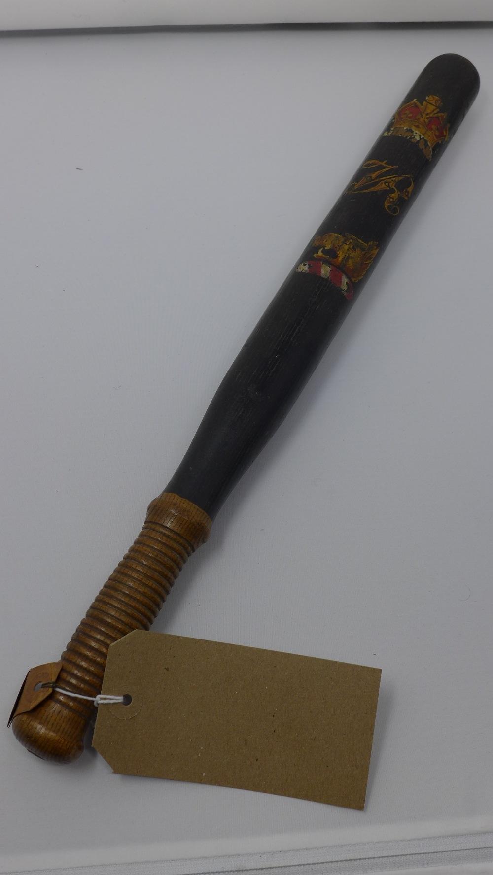 A Victorian police truncheon, Colonel Thwaites, Special Constable Superintendent, Bradford,
