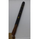 A William IV London Special Constable truncheon, by Parker of Holborn, H.46cm