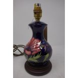 A Moorcroft table lamp