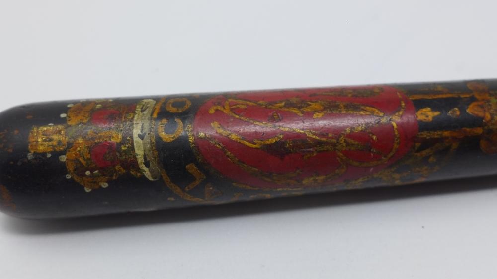 An Admiralty Special Constable truncheon, ebonised, with Special Constable crest and anchor, H.44cm - Image 2 of 2