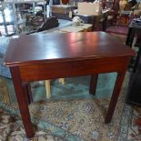 A Georgian mahogany side table, in the Chippendale manner, H.77 W.89 D.55cm