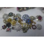 A very large collection of costume jewellery to include faux pearls, rings, earrings, brooches,