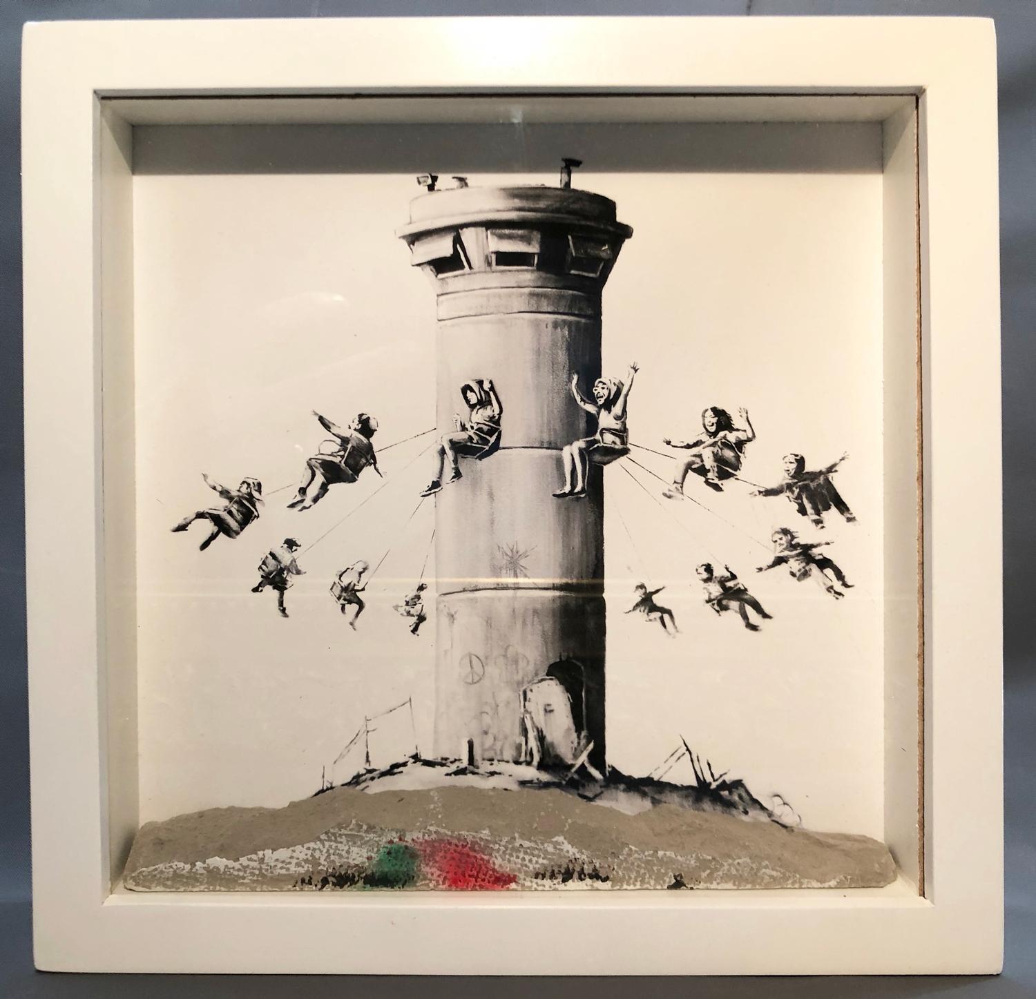 Banksy (British, b.1974), Walled Off Box Set, 2017, Giclee print with concrete piece of wall, - Bild 2 aus 2