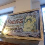 An early to mid 20th century advertising mirror for 'Coca Cola', 100x67cm