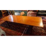A large 1960's G-plan Mid Century Large Teak Coffee Table By Kofod Larsen, signed with gold stamp,