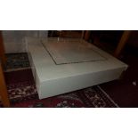 A Willy Rizzo design square coffee table, H.30 W.79 D.79cm