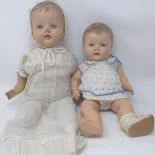 A pair of vintage 1930s dolls (2)