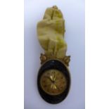 A Juvenia gold plated and enamel fob watch, movement by Paul Ditisheim, guilloche enamelled dial