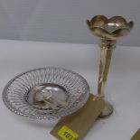 An Edward VII silver bon bon dish, pierced design on spreading foot, Edward Barnard & Sons Ltd,