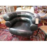 A Bibendum/Michelin Eileen Gray leather armchair