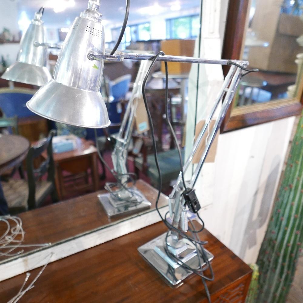 A 1930's chrome plated anglepoise lamp, designed by George Carwardine, by Herbert Terry & Sons