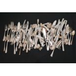 A large quantity of silver-plated cutlery. (QTY)