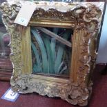 A late 19th century gilt wood picture frame