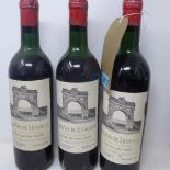 Grand Vin de Léoville, 1957, St Julien, 3 bottles