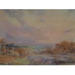 Arthur Upton R.A., Egdon Heath, Dorset, watercolour, signed lower left, H.30cm W.24cm