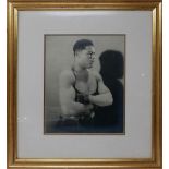 An original signed photograph of Joe Louis the boxer, 24x18cm