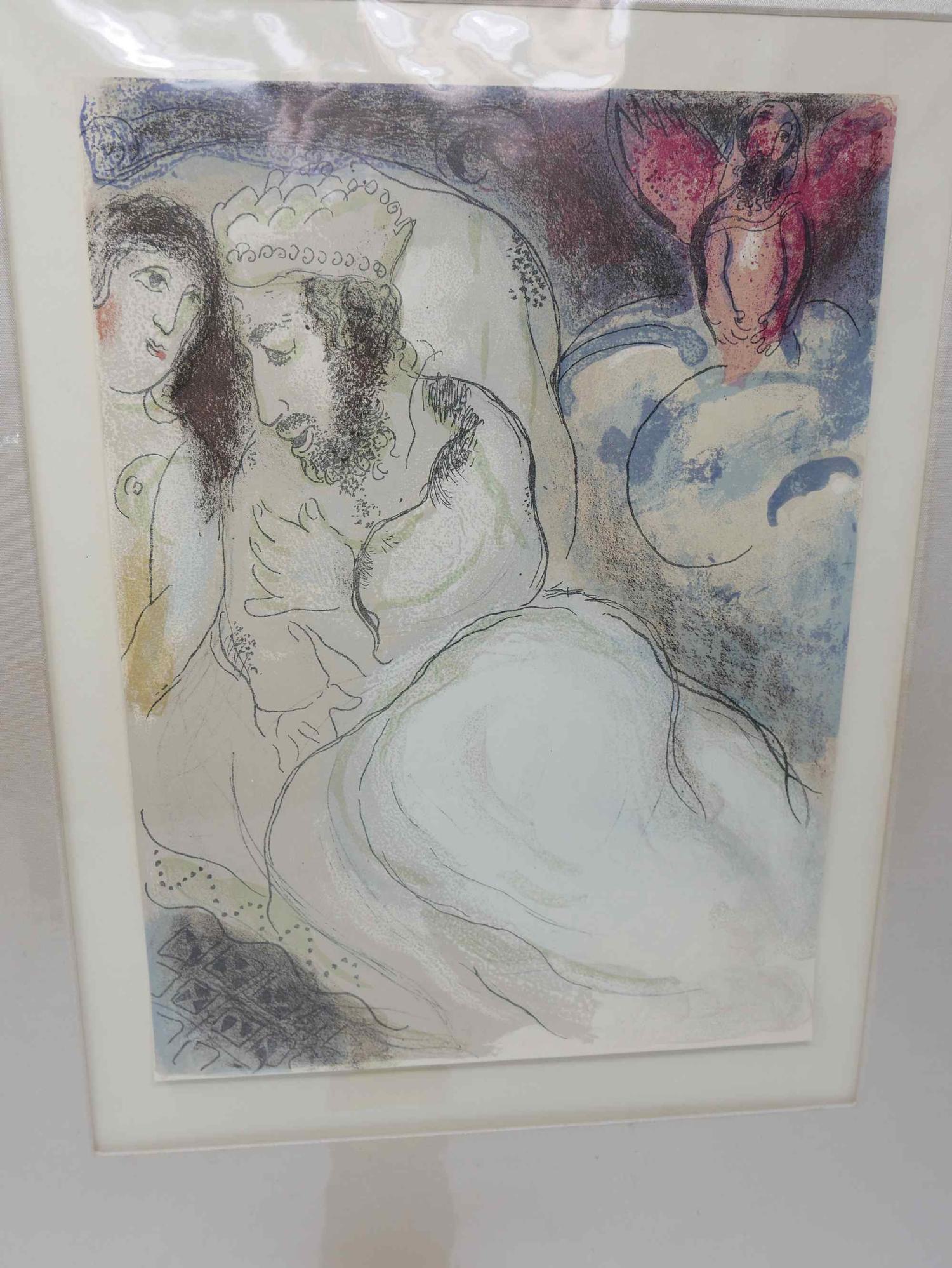 Marc Chagall (1887-1985), 'Sarah and Abimelech', colour lithograph, from Bible II, 1960, unsigned,
