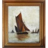 R.S. Facer (Early 20th century British school), Sailing Ships, oil on canvas, signed and dated