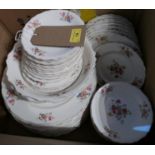 A Canonsburg ceramic dinner service with floral design