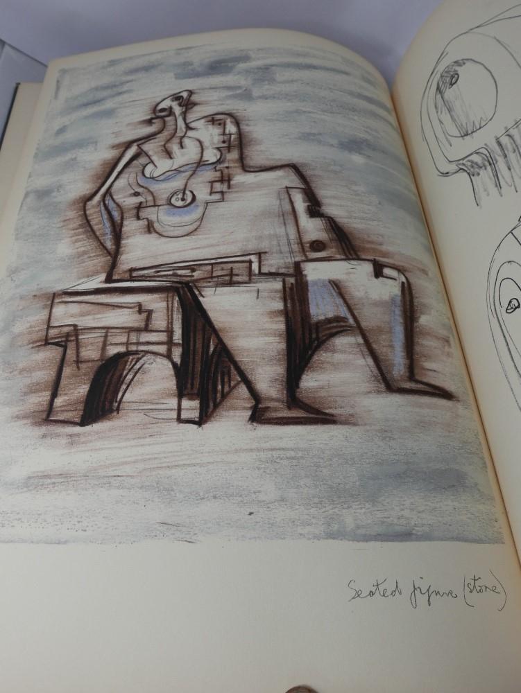 'Heads, Figures and Ideas' by Henry Moore, 1957, a book of lithographs on hand made paper, unsigned - Image 4 of 7