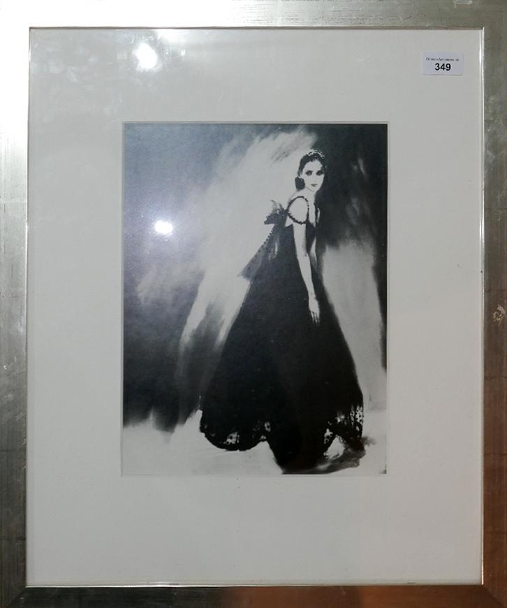 Lillian Bassman (American, 1917-2012), A fashion print of a model for Ralph Lauren, unsigned, 33 x