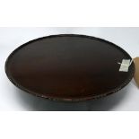 A late 19th century mahogany lazy susan, H.9 Diameter.45cm