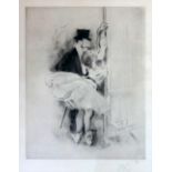 Louis Legrand (French, 1863-1951), 'Petite Marcheuse', original etching with drypoint and